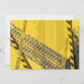 Bau Geburtstag mit Foto Einladung (Rückseite)