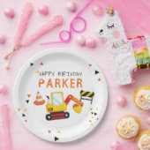 Bau Geburtstag Personalisiert Pappteller (Party)