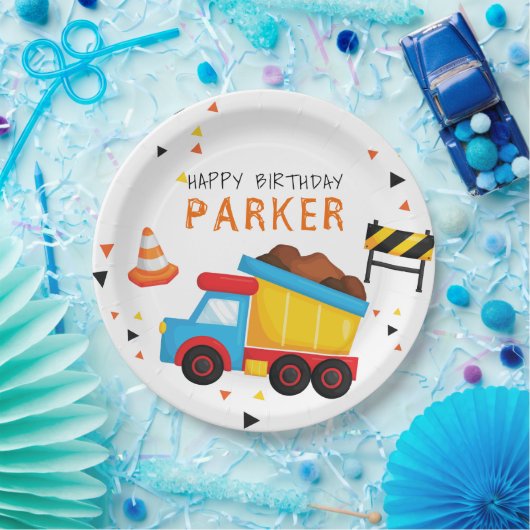 Bau Geburtstag Personalisiert Pappteller (Party)