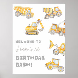 Bau Geburtstags Begrüßungspaket Poster