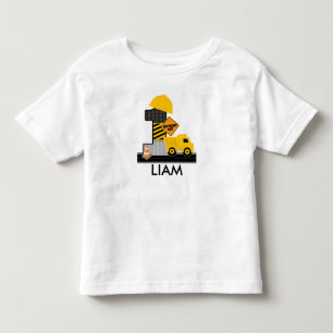Bau Geburtstags-Shirt, Stoßladeralter 1 Kleinkind T-shirt