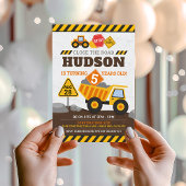 Bau Geburtstagseinladung Boy Dump Truck Einladung