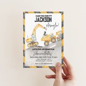 Bau Geburtstagsfeier, 2. Geburtstag Einladung