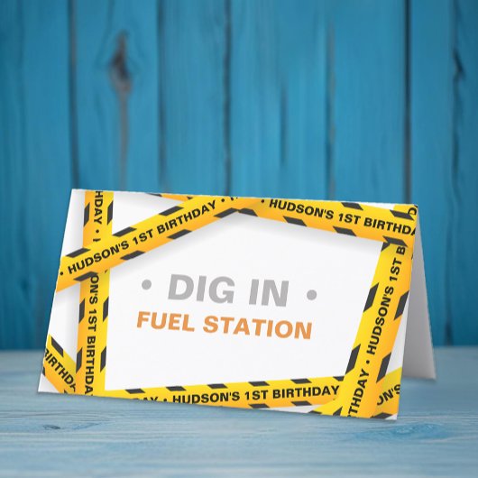 Bau Geburtstagskabel Runner - Gelber Sprung Platzkarte