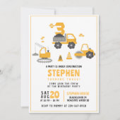 Bau Geburtstagspartei Einladung Vorlagen (Vorderseite)