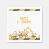 Bau Geburtstagspartei Napkins Serviette (Vorderseite)