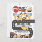 Bau Geburtstagsparty als Einladung (Vorderseite)