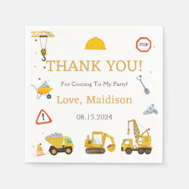 Bau Geburtstagsparty Danke Napkins Serviette