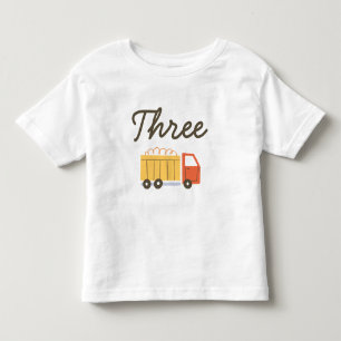 Bau Geburtstagsparty Dump Truck Kleinkind T-s T-shirt