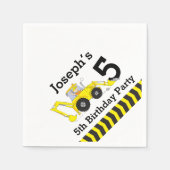 Bau Geburtstagsparty Kinder Papierservietten (Vorderseite)