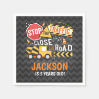 Bau Geburtstagsparty Napkin Dump Truck