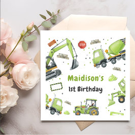 Bau Geburtstagsparty Vielen Dank Serviette