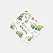 Bau Geburtstagsparty Vielen Dank Serviette (Ecke)