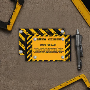 Bau Gelb- und Black-Baby-Dusche Begleitkarte