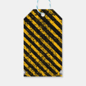 Bau Gelb- und Black-Baby-Dusche Geschenkanhänger (Rückseite)