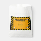 Bau Gelb- und Black-Baby-Dusche Geschenktütchen (Vorderseite)