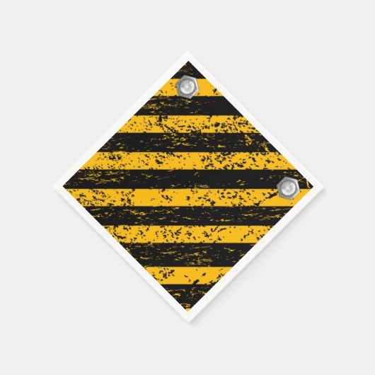 Bau Gelb- und Black-Baby-Dusche Serviette (Ecke)