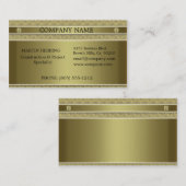 Bau-Goldmetall geprägt Visitenkarte (Vorne/Hinten)
