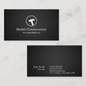 Bau-Heimwerker-berufliches Hammer-Logo Visitenkarte (Vorne/Hinten)