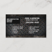 Bau-Heimwerker-Visitenkarte Visitenkarte (Rückseite)