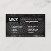 Bau-Heimwerker-Visitenkarte Visitenkarte (Rückseite)