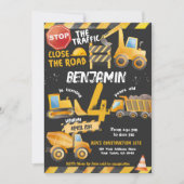 Bau, Hüftwagen Geburtstag Einladung (Vorderseite)