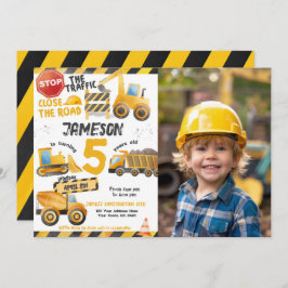 Bau, Hüftwagen Geburtstag Einladung