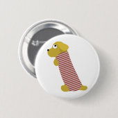 bau Hund gekleidet Button (Vorne & Hinten)