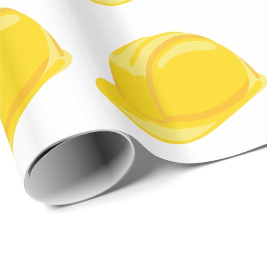 Bau-Hut Geschenkpapier (Rolleneckpunkt)