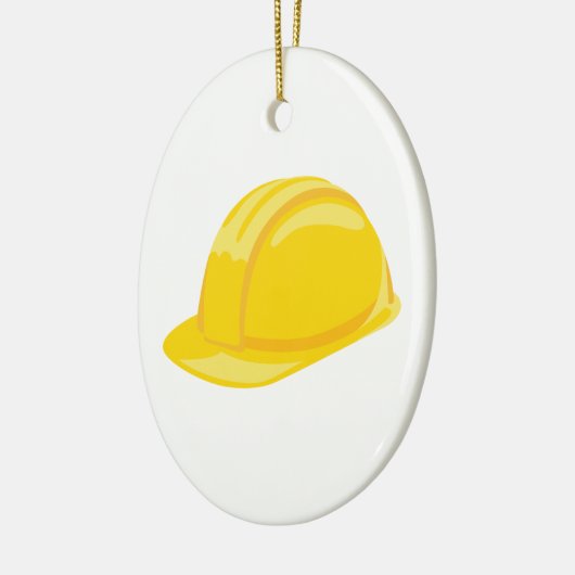 Bau-Hut Keramik Ornament (Links)