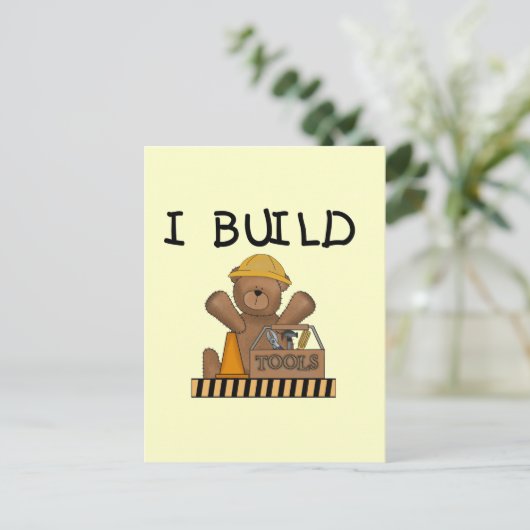 Bau I Bau von Hemden und Geschenken Postkarte (Stehend Vorderseite)