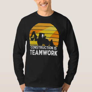 Bau ist Teamwork-Mitarbeiter-Standort T-Shirt