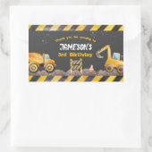 Bau, Kennzeichnung für das Dump Truck Gable Box Rechteckiger Aufkleber (Tasche)