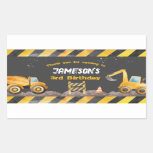 Bau, Kennzeichnung für das Dump Truck Gable Box Rechteckiger Aufkleber