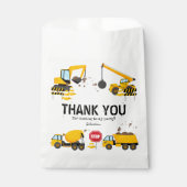 Bau Kindergeburtstag Party Vielen Dank Geschenktütchen (Vorderseite)