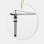 Bau-Kran Keramikornament (Links)