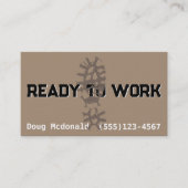 Bau Landschaftsschutzarbeiten für Tischlerarbeiten Visitenkarte (Vorderseite)