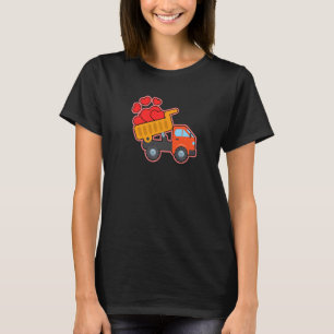 Bau-LKW-Bagger Gebäude - Zentrum L T-Shirt