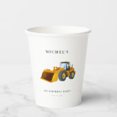 Bau-Lkw Geburtstagsparty Dekoration Pappbecher (Vorderseite)