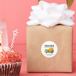 Bau-Lkw Geburtstagsparty Dekoration Runder Aufkleber