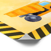 Bau-LKW Milestone Geburtstagsposter Poster (Ecke)