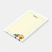 Bau-LKW-Post es stellt Papier Post-it Klebezettel (angewinkelt)