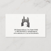 Bau-LKW | Stahlmetall | Verkehr Visitenkarte (Rückseite)