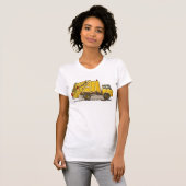 Bau-Mädchen-T - Shirt des Abfall-LKW-2 (Vorne ganz)