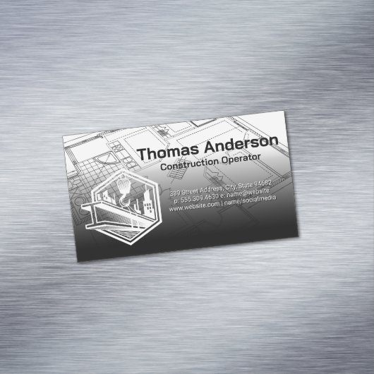 Bau Magnetische Visitenkarte (Beispiel)