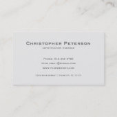 Bau-Manager Visitenkarte (Rückseite)