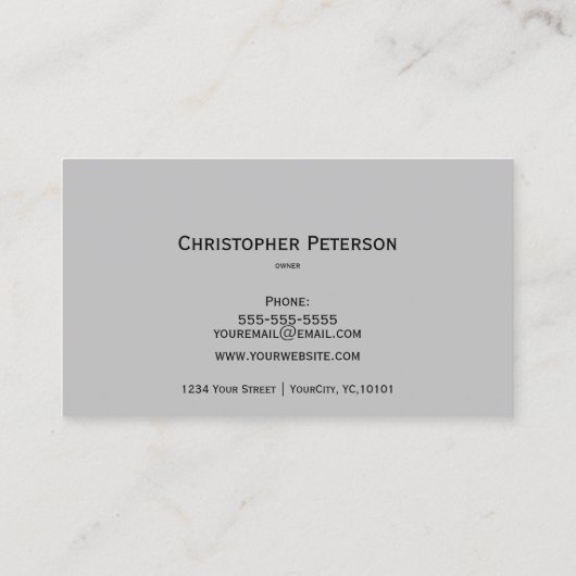 Bau - Mauerwerk - Visitenkarte (Rückseite)