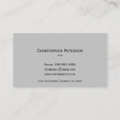 Bau - Maurerarbeit Visitenkarte (Rückseite)