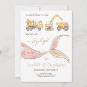 Bau Mermaid gemeinsame Thema Einladung (Vorderseite)