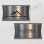 Bau | Metallbürste Visitenkarte (Vorne/Hinten)